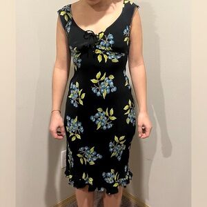 SOLD Vintage Betsey Johnson Blueberry Fruit Dress